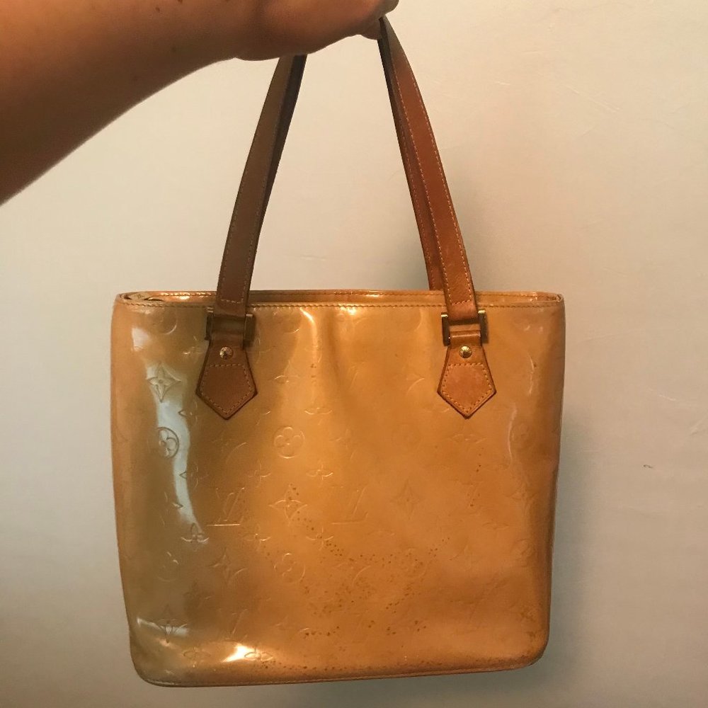 SOLD Louis Vuitton - Yellow Vernis Houston Tote
